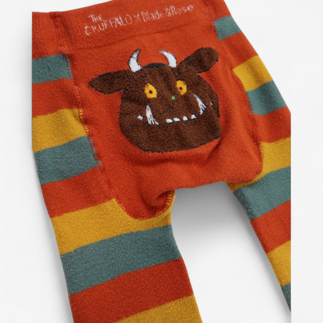 Knit leggings stripe the gruffalo