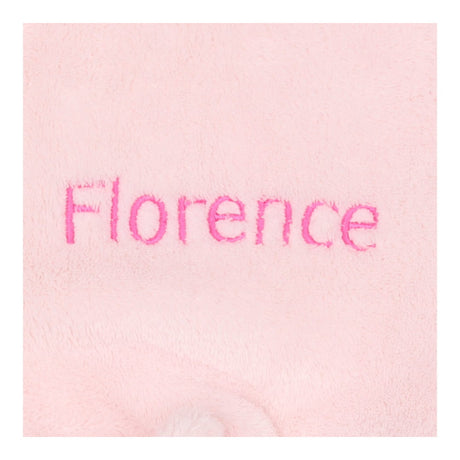 Personalised Dressing Gown Pink Fluffy 'Florence'