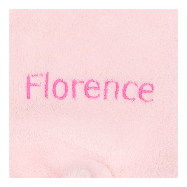 Personalised Dressing Gown Pink Fluffy 'Florence'