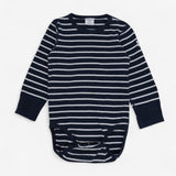 Navy and White Striped Bodysuit