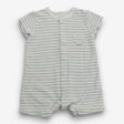 Romper Toweling Green Stripe