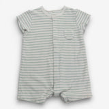 Romper Toweling Green Stripe