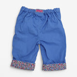 Cornflower Blue Turn Up trousers