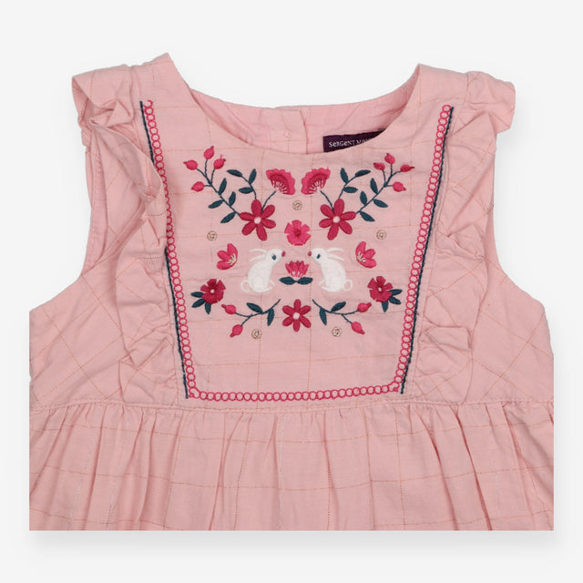 Sleeveless Summer Dress Pink 