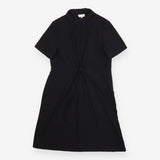 Dress black collared