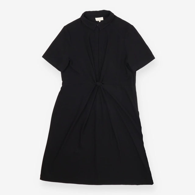 Dress black collared