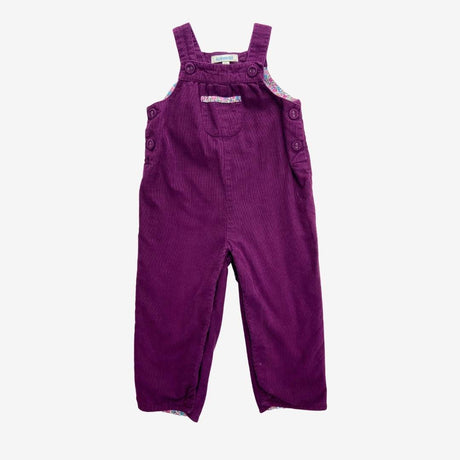 Ditsy Plum Cord Dungarees