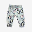 Ice Blue Penguin and Snowflake joggers