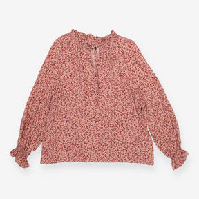 Blouse pink with floral