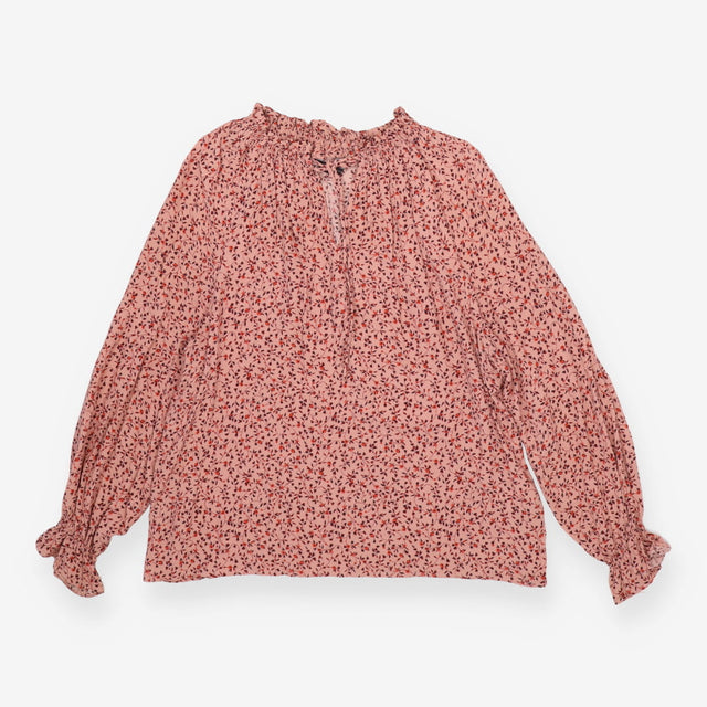 Blouse pink with floral