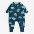 Wondersuit padded sleepsuit green fish