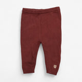 Brown Bear Applique Knit Leggings