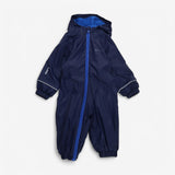 Navy fleece lined puddle suit