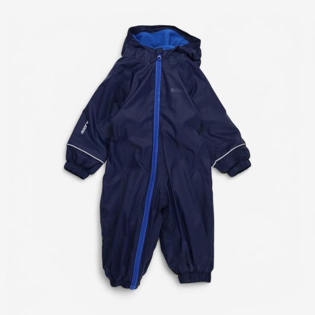 Navy fleece lined puddle suit
