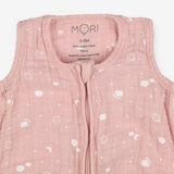 Sleeping Bag Pink 0.5 TOG with White Clouds