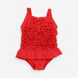 Red Frill Swimsuit