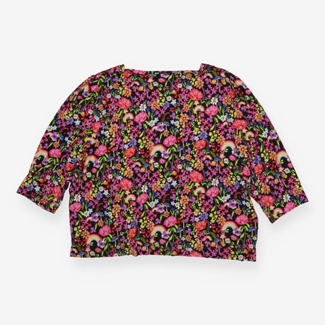 Popsy Garden Rainbow Floral V neck top