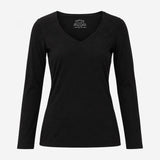 Black Tee V neck Plain