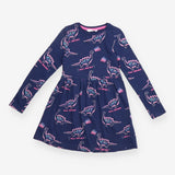 Blue Dinosaur Make Some Noise Jersey Dress