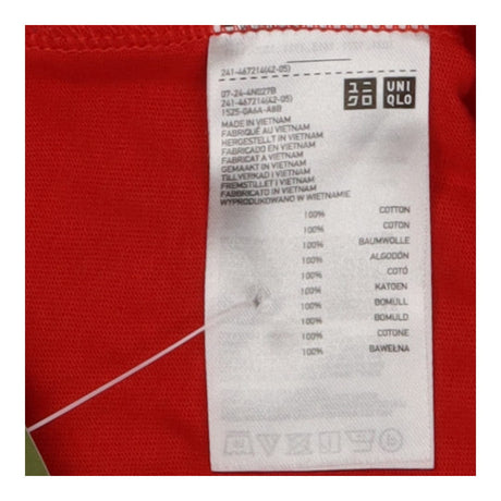 Box Crewneck T‑Shirt Red, 100% Cotton