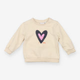 Jersey Sweater Cream I <3 You with Hearts