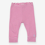 Pink Striped Leggings