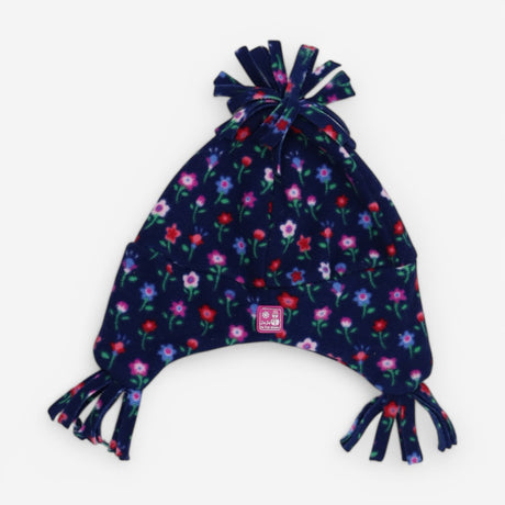 Hat Floral Fleece Blue 