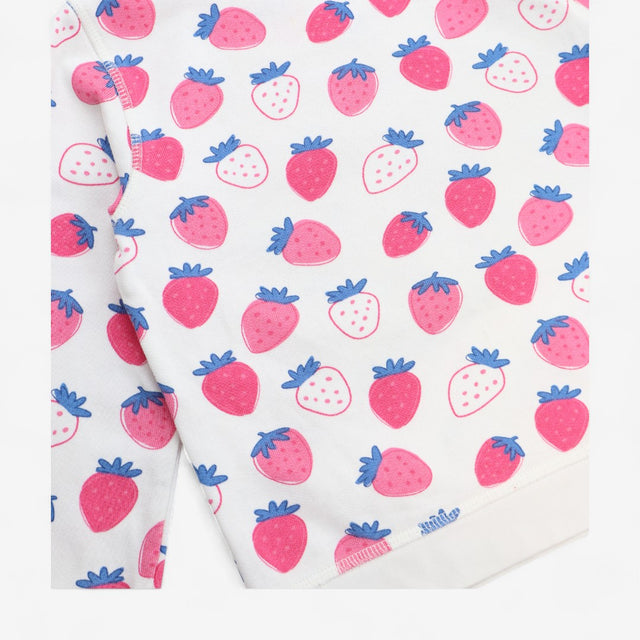 Sweatshirt white with strawberry Print 