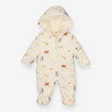 Pramsuit Cream with Animals