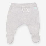 Knit footed leggings grey