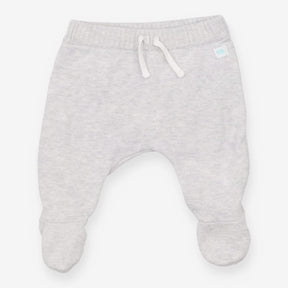 Knit footed leggings grey