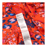 Co-ord Set Orange Floral Leopard Top Wrap Skirt