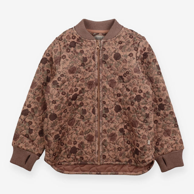 Jacket brown floral thermo