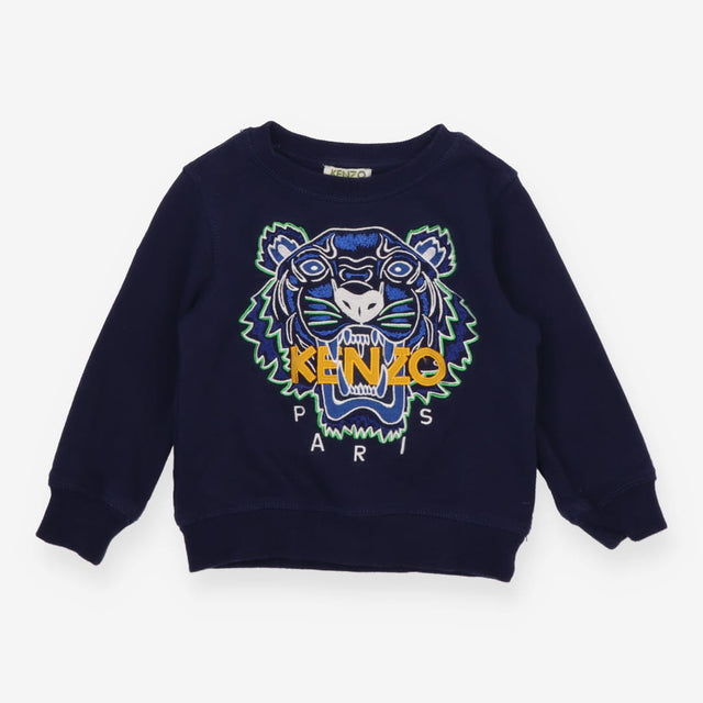 Sweatshirt Kenzo navy blue Tiger