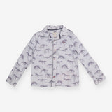 Shirt with dino skeletons
