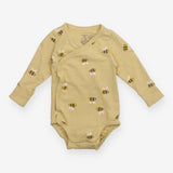 Wrap Over Bodysuit Yellow Bees