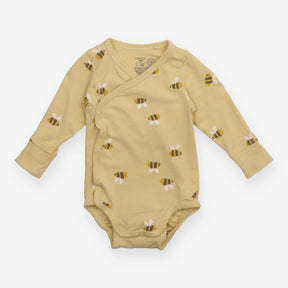 Wrap Over Bodysuit Yellow Bees