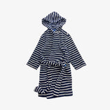 Blue and White Stripe Dressing Gown