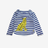 Blue Stripe Cheetah T-shirt
