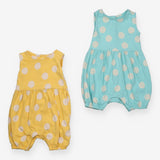 Blue and Yellow Spotty Romper 2 pc 