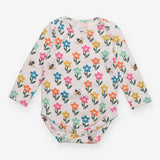 Bodysuit LS floral bees