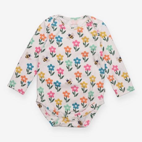 Bodysuit LS floral bees