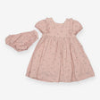 Dress pink cord florals with bloomers