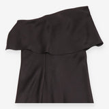 Bec + Bridge Black Strapless Foldover Neckline Mid