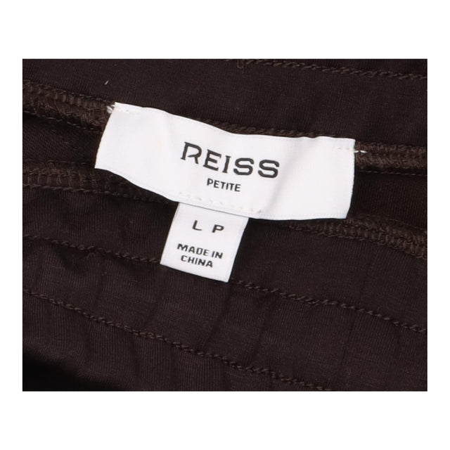 Wide-Leg Joggers in Brown Premium Interlock Jersey