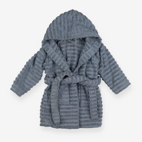 Towelling Dressing Gown Grey