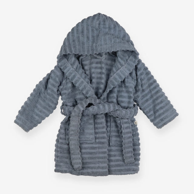 Towelling Dressing Gown Grey
