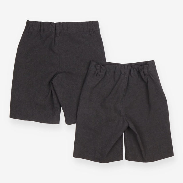 Uniform Grey School Shorts Pull On 2 Pack