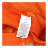 Trousers Linen Wide Leg High Waist Orange Petite