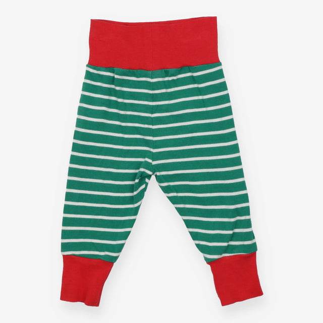 Joggers Red Cuffs Green Striped